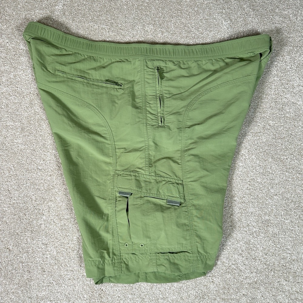 Eddie Bauer Swim‎ Trunks Mens XXL Mesh Lined 2XL Green Nylon Pockets Quick Dry - Picture 8 of 9